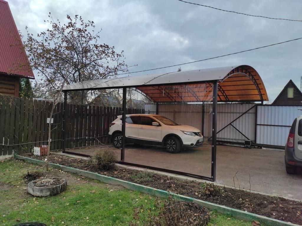 Прозрачные шторы ПВХ для навеса под автомобиль в Кирсанове